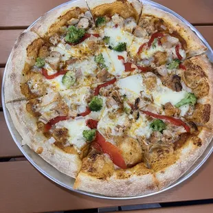 Chicken tikka masala pizza
