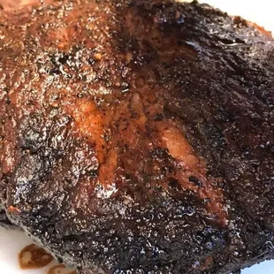 a piece of steak on a plate