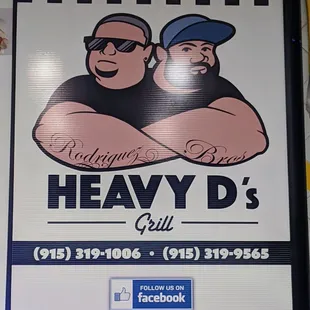  sign for a restaurant