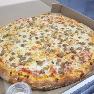 1-topping beef pizza