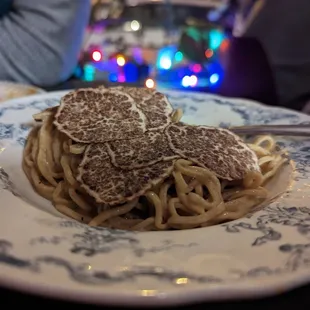 Trattoria menu truffle pasta