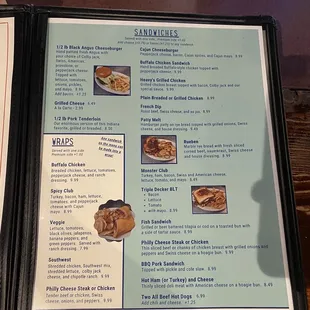 Food menu