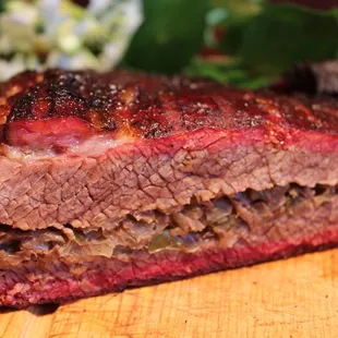 Stuffed Brisket:  Stuffed with onions, bell pepper, and garlic!