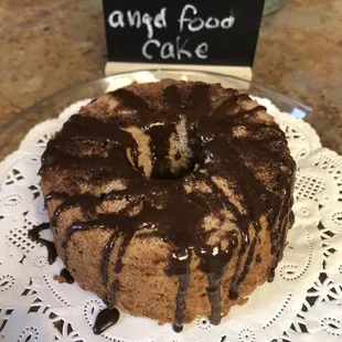 a chocolate and food cake