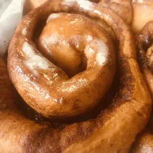 a basket of doughnuts