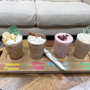 Summer coffee flight