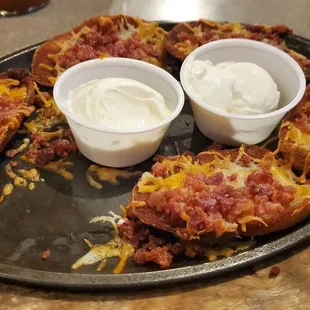 Potato skins were so delicious!