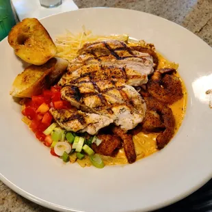 Louisiana Chicken Pasta -- added shrimp as well. The sauce is incredible!