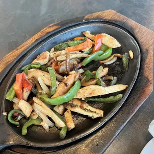Chicken fajitas