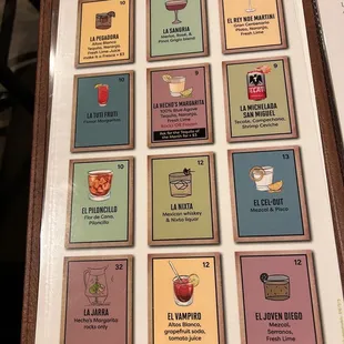 Specialty drink page.