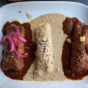 Enchiladas mole x 3. Just do it!
