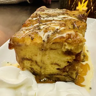 Salted Caramel Pretzel Bread Pudding