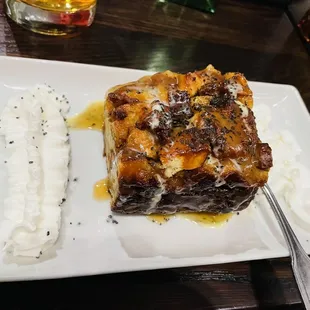 Sea salted caramel bread pudding