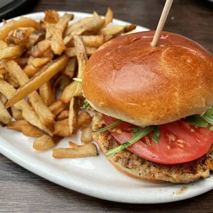 Blackened Salmon Burger