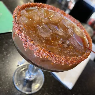 a close up of a margarita