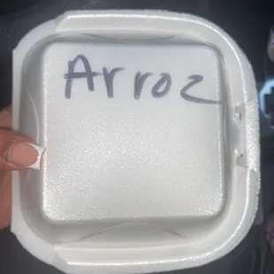 the name arroz
