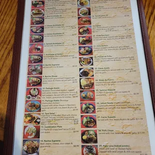 a menu for lunch specials