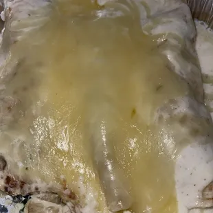 chicken enchilada in foil pan