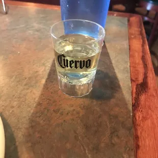 Lime juice that looks like tequila because it is definitely not lime juice but a cheap mix