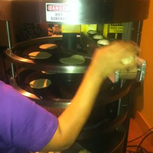 Fresh made tortillas