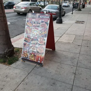 outside