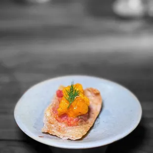 Thai style grapefruit salad with hokkaido uni | @wha.eva.eats