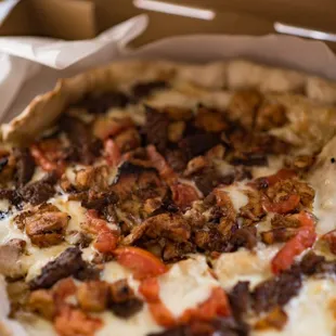 a pizza in a box