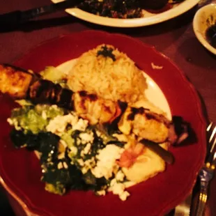Chicken Kabob Plate