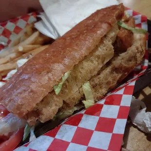 Most repulsive sandwich ever!!! They put the bread into the fryer!!! What happens to bread when in contact with liquid?!