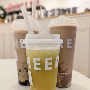 Oat highland barley milk tea and fresh taro highland barley milk tea are must-tries. Sugarcane drink with popping chestnut is kid-friendly.