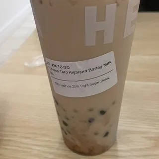 T7. Fresh Taro Highland Barley Milk Tea