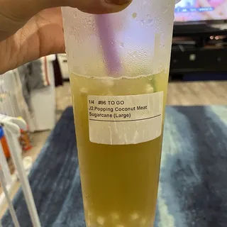 J2. Popping Coconut Meat Sugarcane