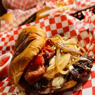 Double Piggy Wiggy Burger