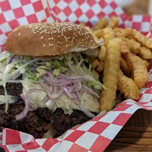 Lady-killer and fries