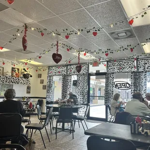 the interior of the restaurant