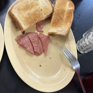 Pork roll and toast