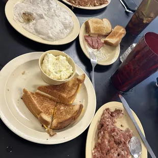 Delicious breakfast spread