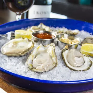 oysters and mussels, oysters, shellfish, food, mussels