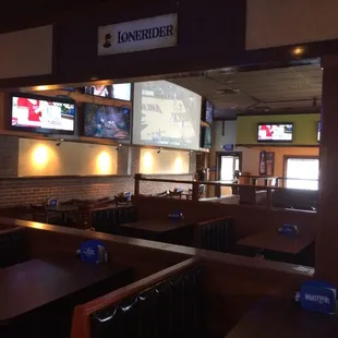 tvs in the background