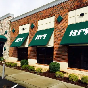 the front of the restaurant