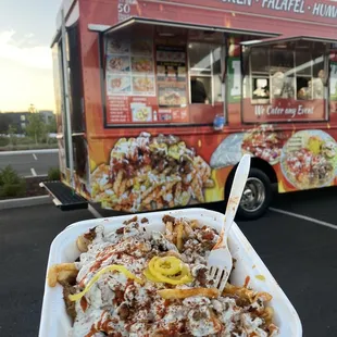 Hefty gyro fries