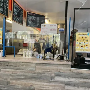 a man sitting at a counter