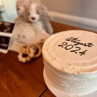 Gender reveal cake