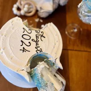 The blue buttercream was perfection!