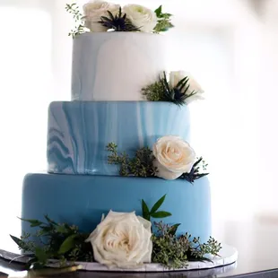 Our beautiful wedding cake made by Klaus