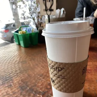 a cup of coffee
