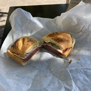 Italian sandwich on French bread