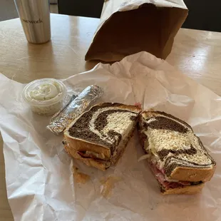 Pastrami sandwich on rye