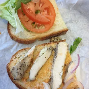 Tiny slivers of chicken on the chicken breast sandwich. Very disappointing.