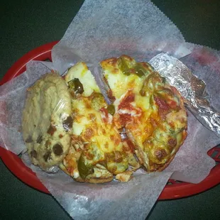 My creation at Heidi&apos;s:  Chicken Parm on Jalapeno Bagel!